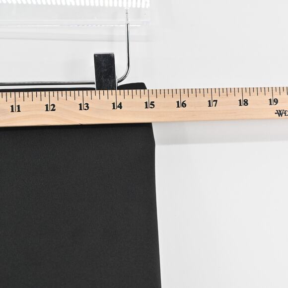 CATHERINE MALANDRINO‎ Skirt Size 4 Black Zip Back Knee Length Pencil Corpcore - Picture 8 of 11